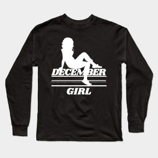 Birthday Gifts for Women December Women December Girl Cool Style Long Sleeve T-Shirt